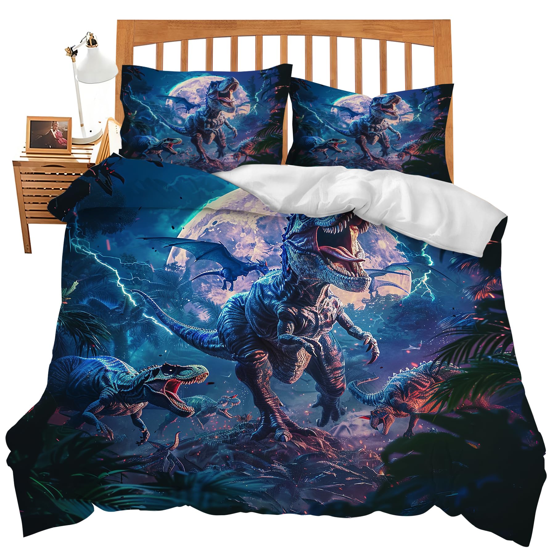 Juego de Sábanas de Dinosaurio Tamaño Gemelo Cubierta de