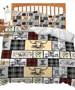 Juego de funda nórdica estilo Vaquero - almohada