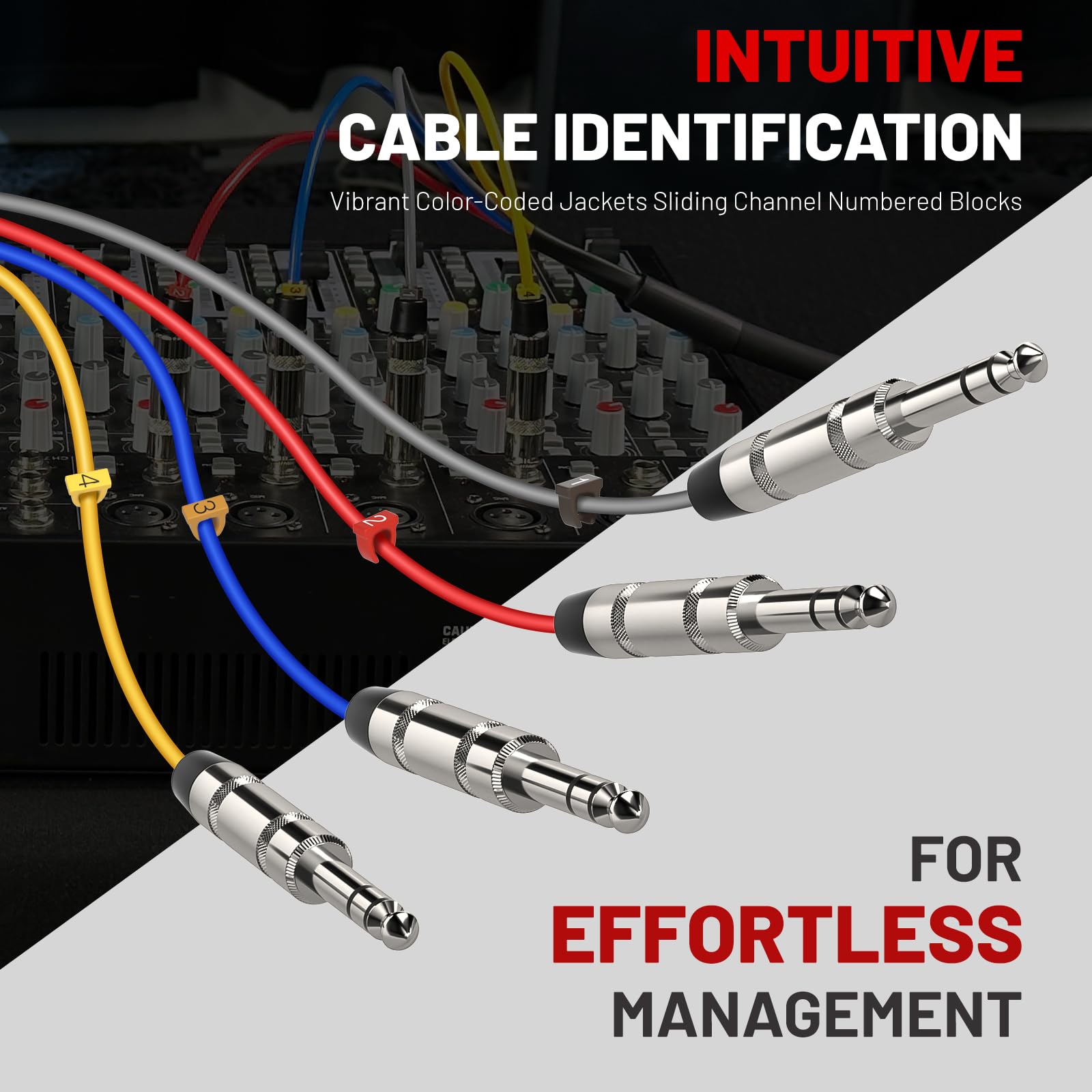 Cable TRS de 4 Canales Phenyx Pro, 10 pies de Longitud, - Imagen 4