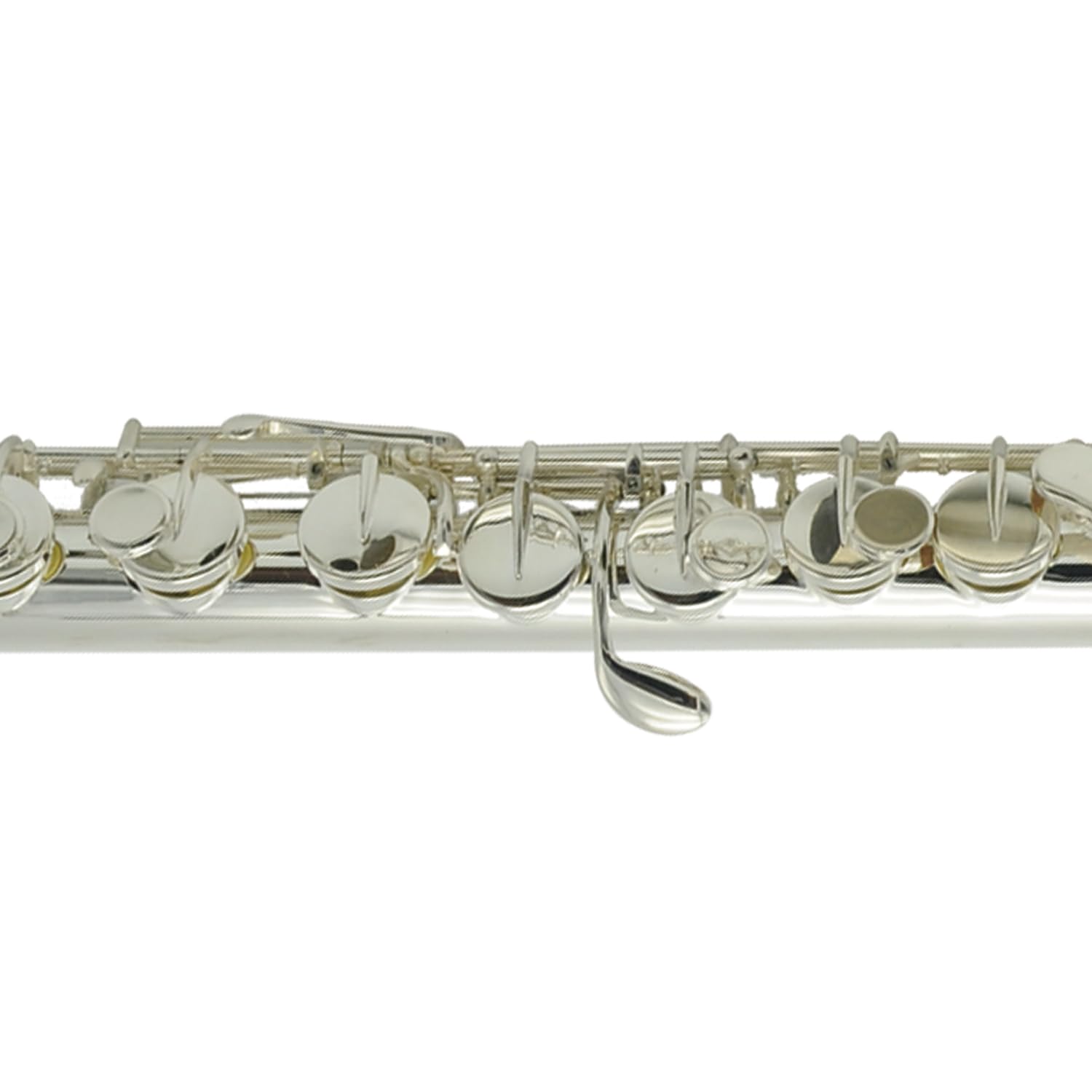 Flauta Alto Plateada HAORQ con Cabezas Recta y Curva Buena - Imagen 10