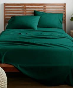 Juego de sábanas American Home Collection -Verde Esmeralda