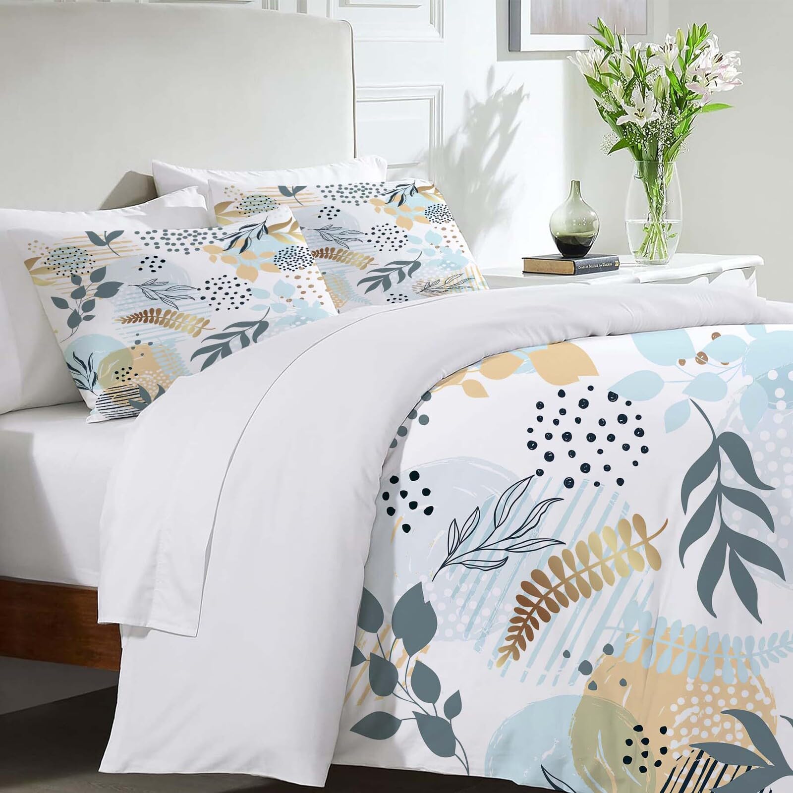 Juego de Ropa de Cama Completo Boho Leaves Bohemian - Imagen 7