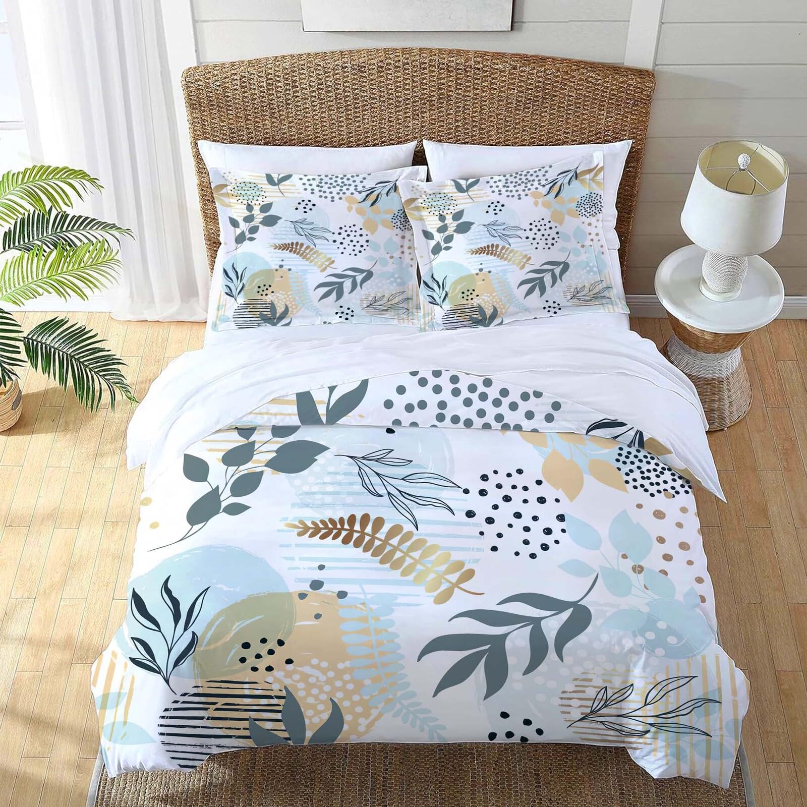 Juego de Ropa de Cama Completo Boho Leaves Bohemian - Imagen 3