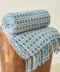 Manta de tiro para sofá de LIFEIN - Manta de cama boho