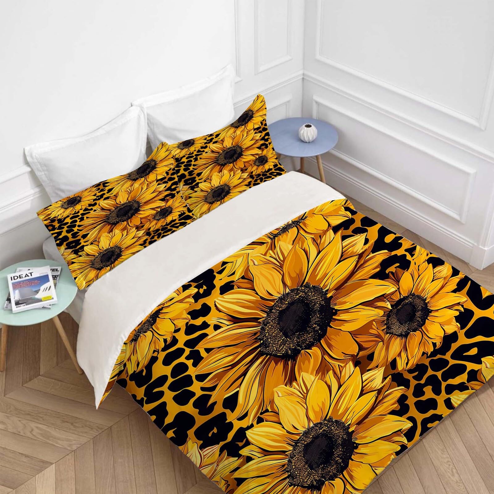 Juego de Ropa de Cama Completa con Girasoles Amarillos - Imagen 5