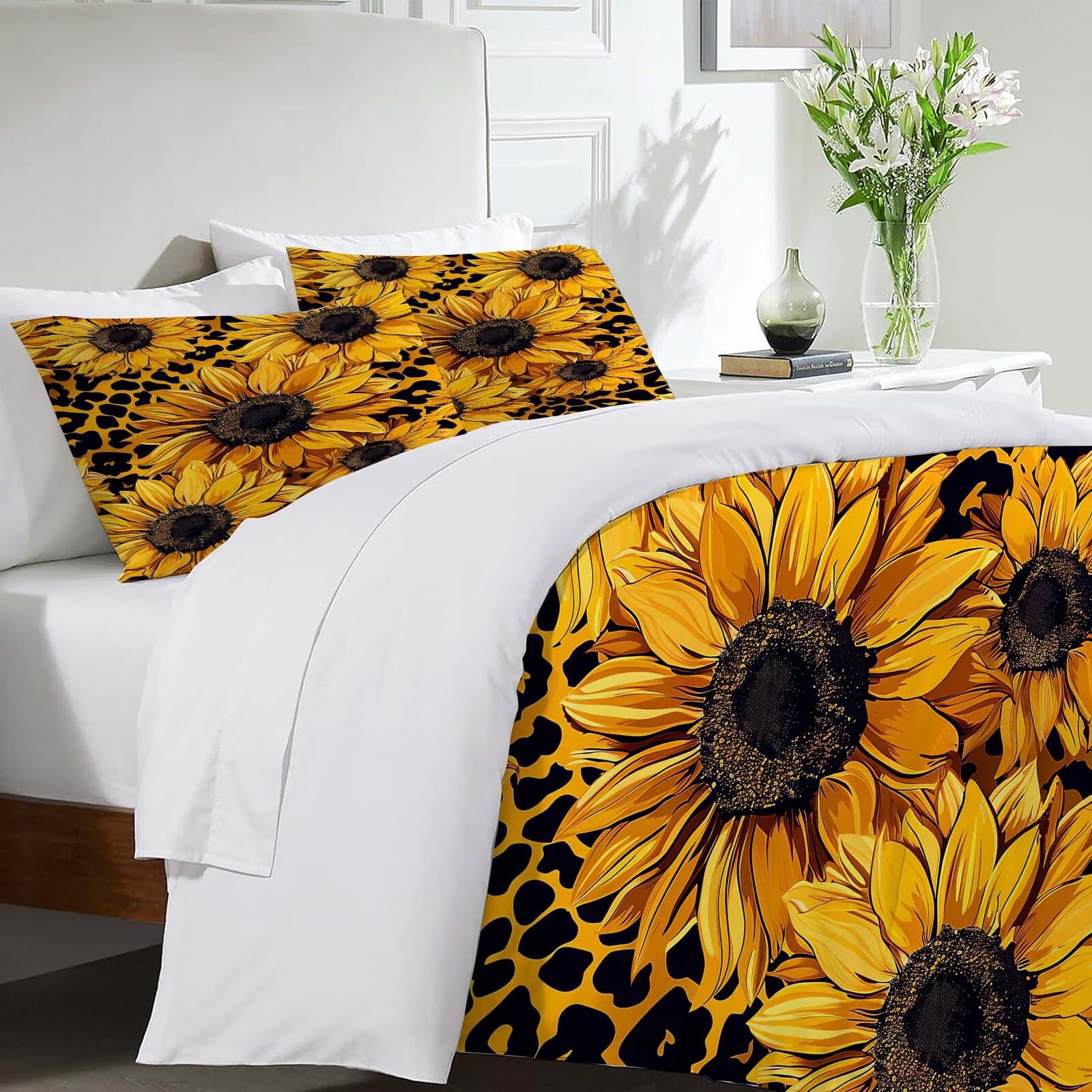 Juego de Ropa de Cama Completa con Girasoles Amarillos - Imagen 6