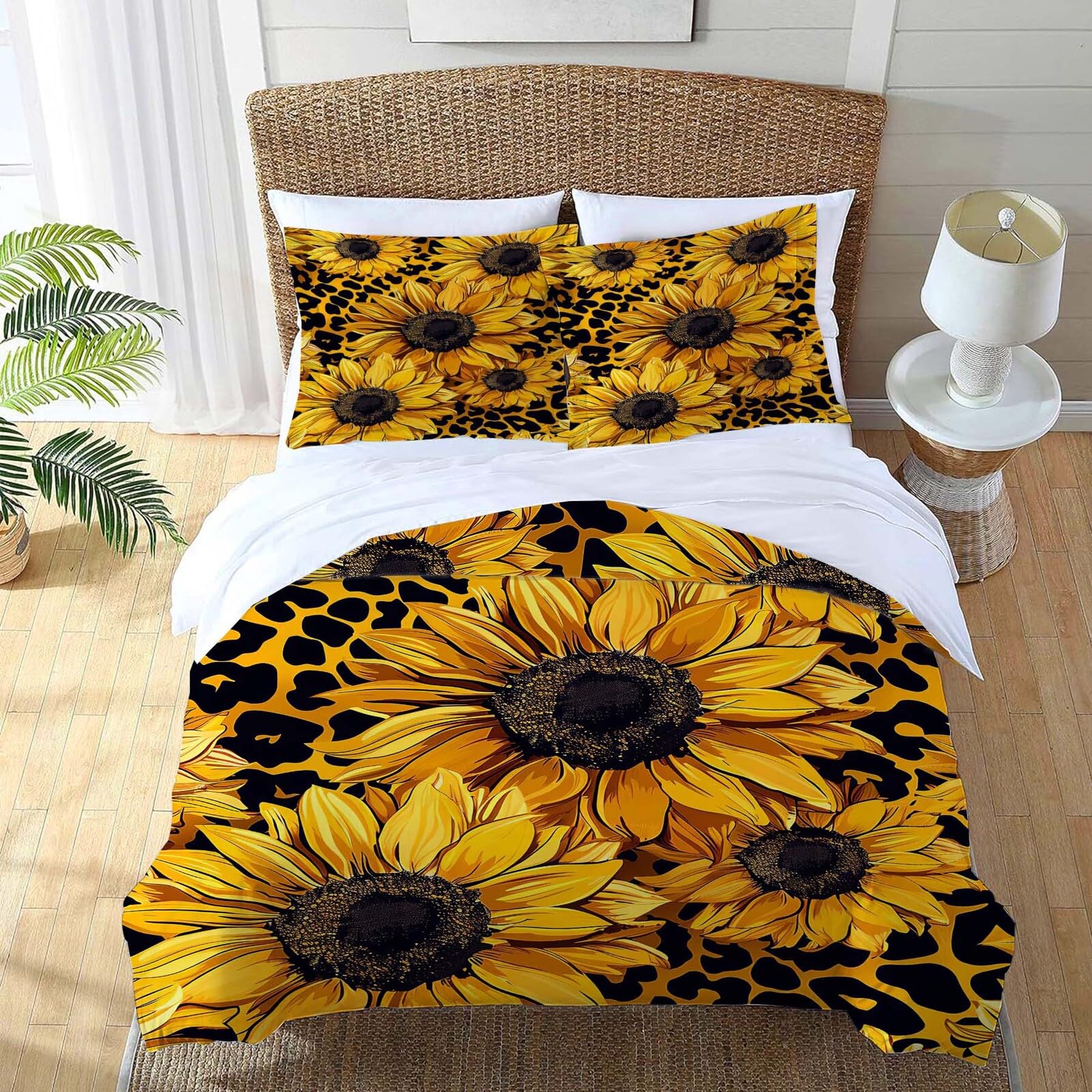Juego de Ropa de Cama Completa con Girasoles Amarillos - Imagen 3