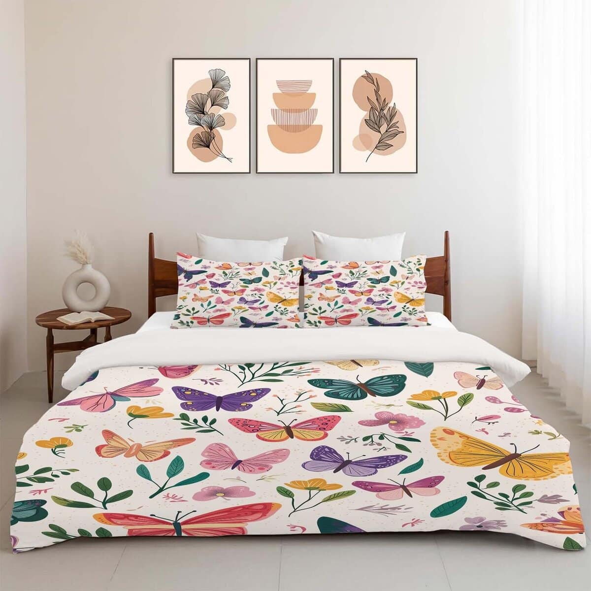 Juego de Ropa de Cama Fuzawet Twin Mariposa Colorida - Imagen 7