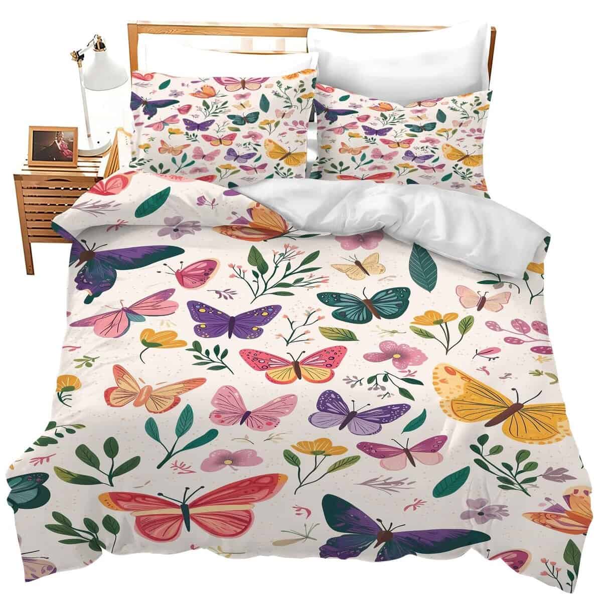 Juego de Ropa de Cama Fuzawet Twin Mariposa Colorida