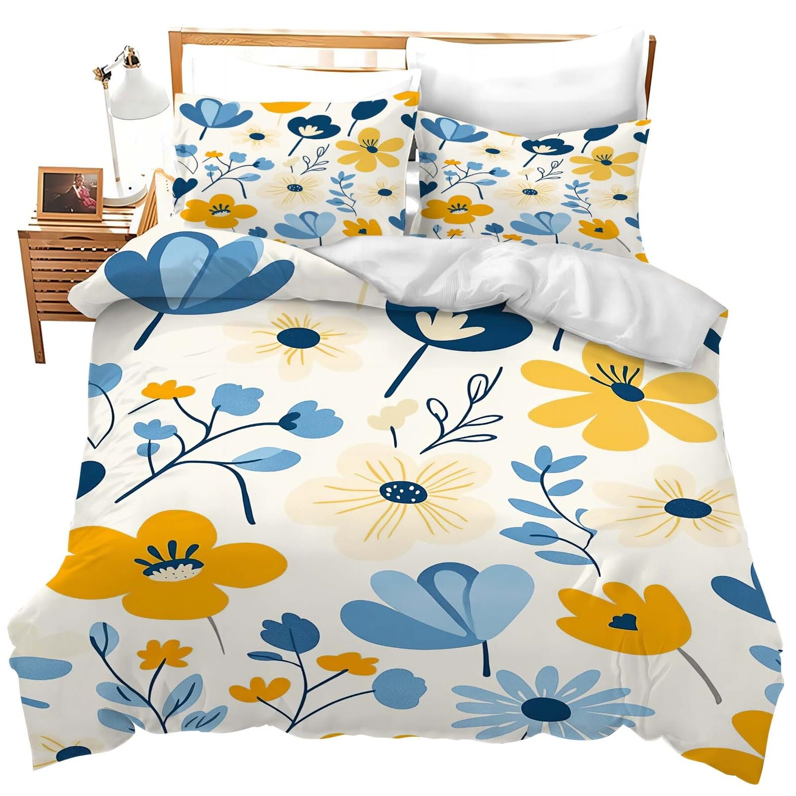 Set de Ropa de Cama Floral para Cama Individual Hermosas
