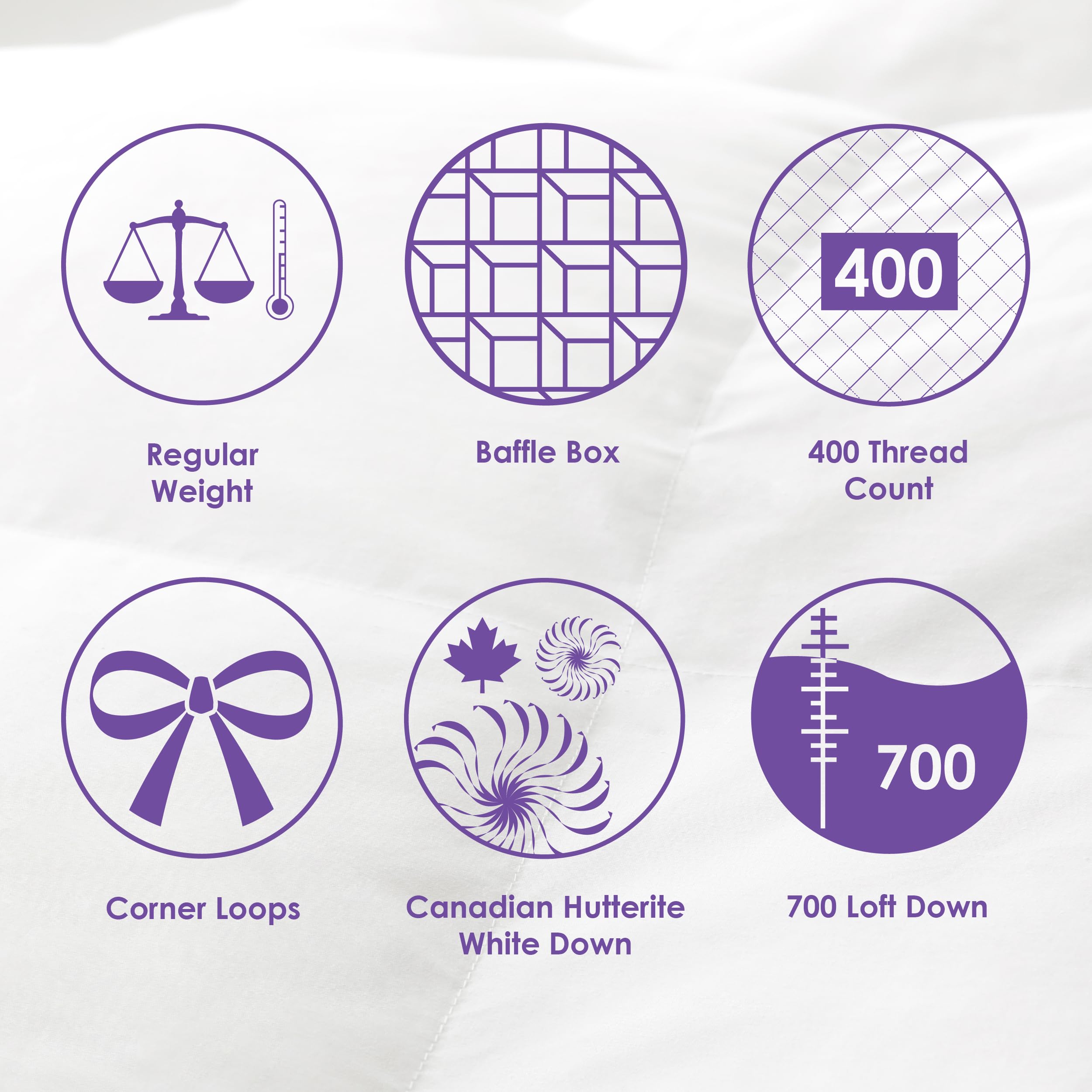 Edredón de plumón de ganso Hutterite canadiense de peso - Imagen 7