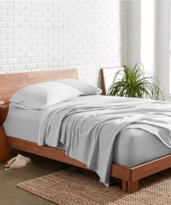 Juego de sábanas de jersey de algodón orgánico al 100% Bare