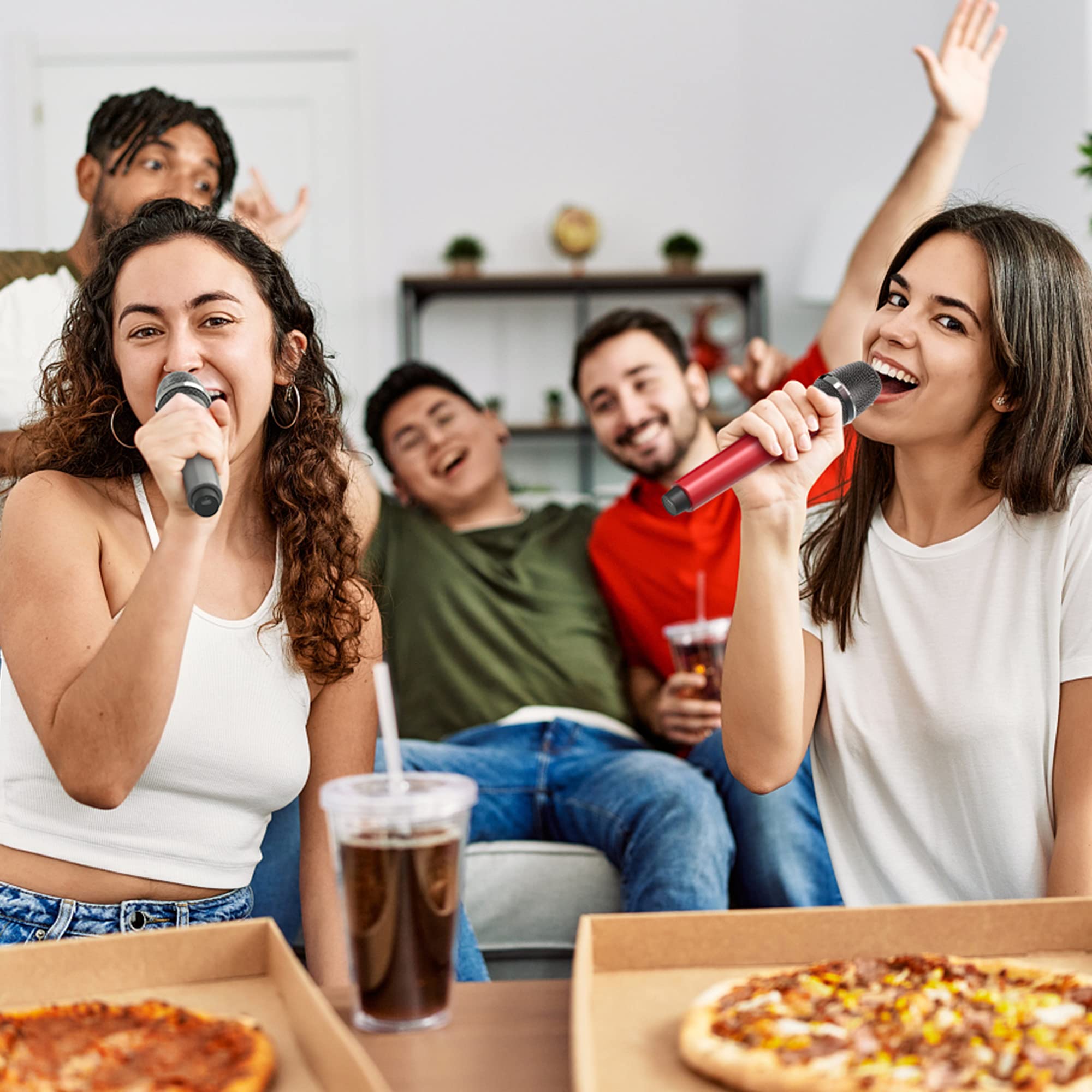 Micrófonos Inalámbricos HWWR, Micrófonos de Karaoke - Imagen 8