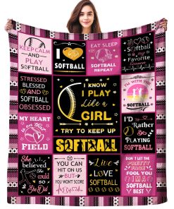Manta de Softball Regalos Suaves Manta de Fútbol de Franela