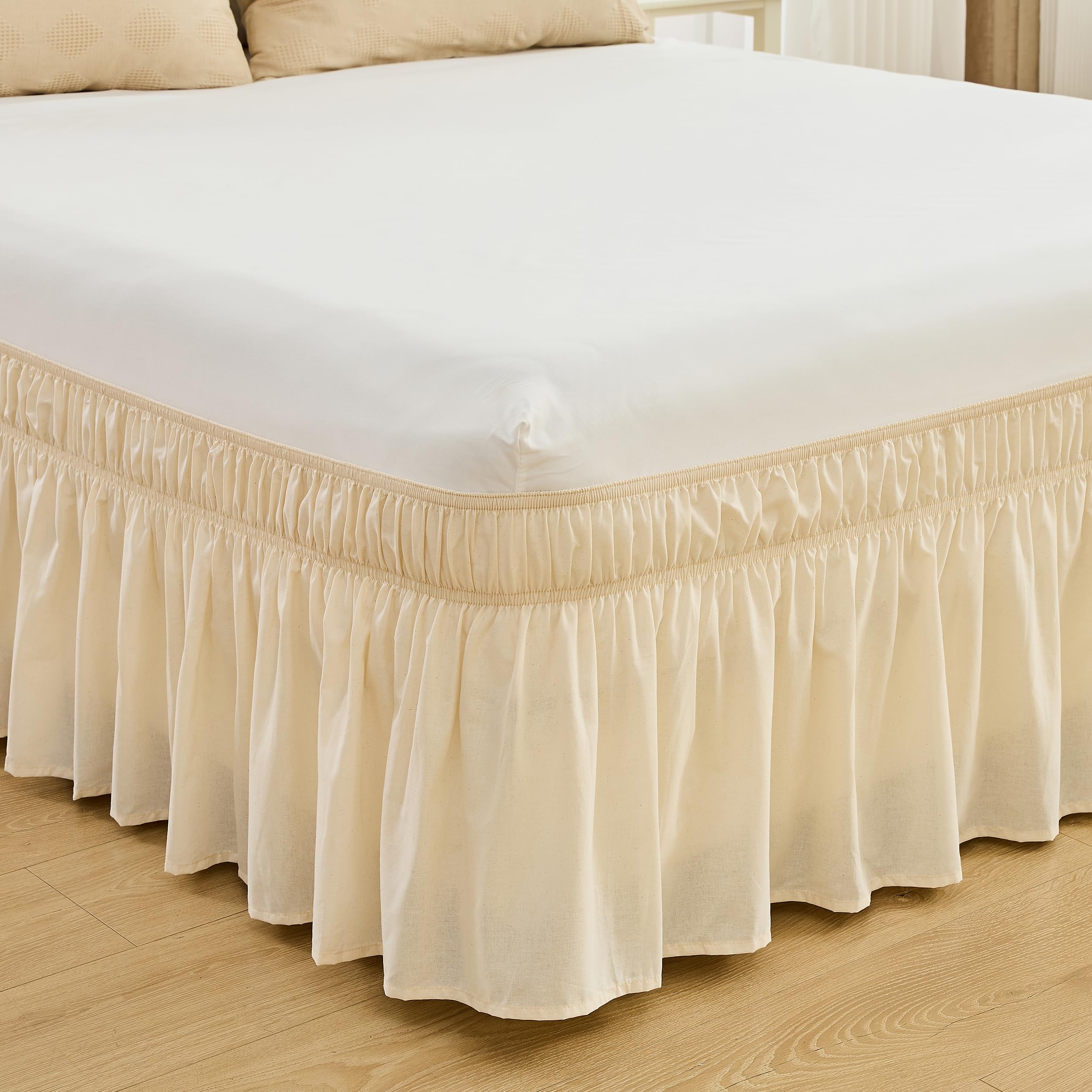 BISELINA Faldón de Cama Ajustable de Algodón de 17" de - Imagen 10