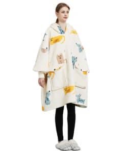 Manta con capucha extragrande Kepuarm, sudadera portátil