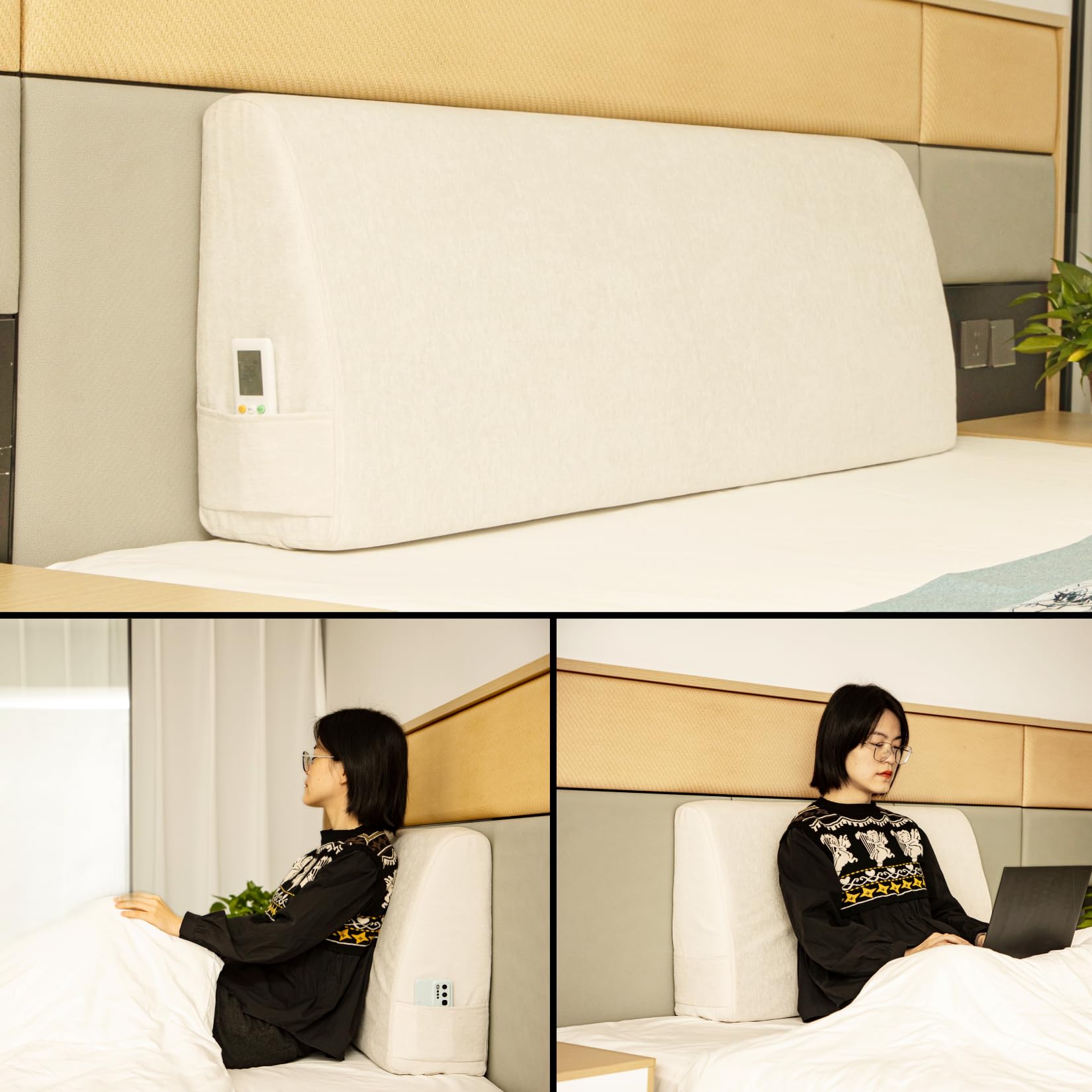 Cojín de Cabecera MOSTUZ para Cama Almohada de Lectura de - Imagen 6