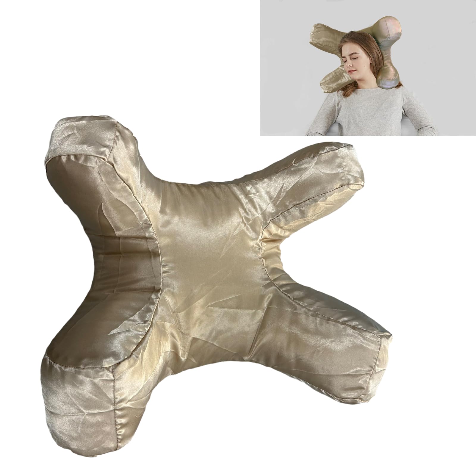 Almohada facial WLDDFF para Viora, Almohada para arrugas,