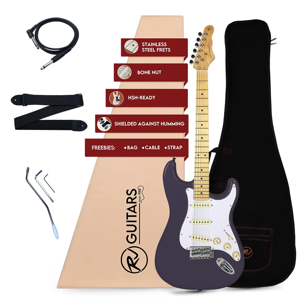 Guitarra Eléctrica RJ Guitars Basic Electrics -Berenjena
