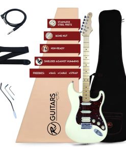 Guitarra Eléctrica RJ Guitars Basic -Blanco Olímpico-HSS