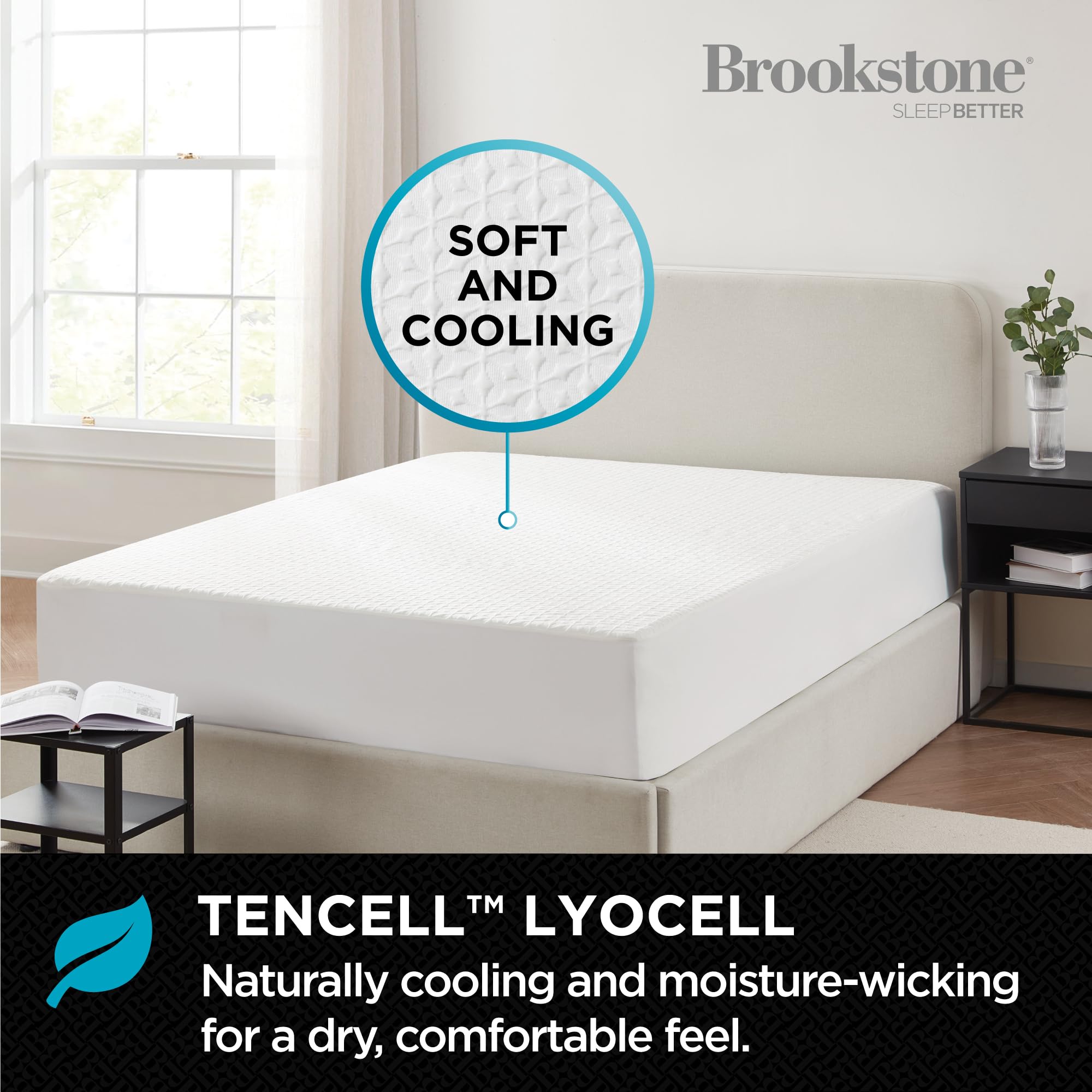 Protector de colchón ultimate Tencel Blend de Brookstone - Imagen 4