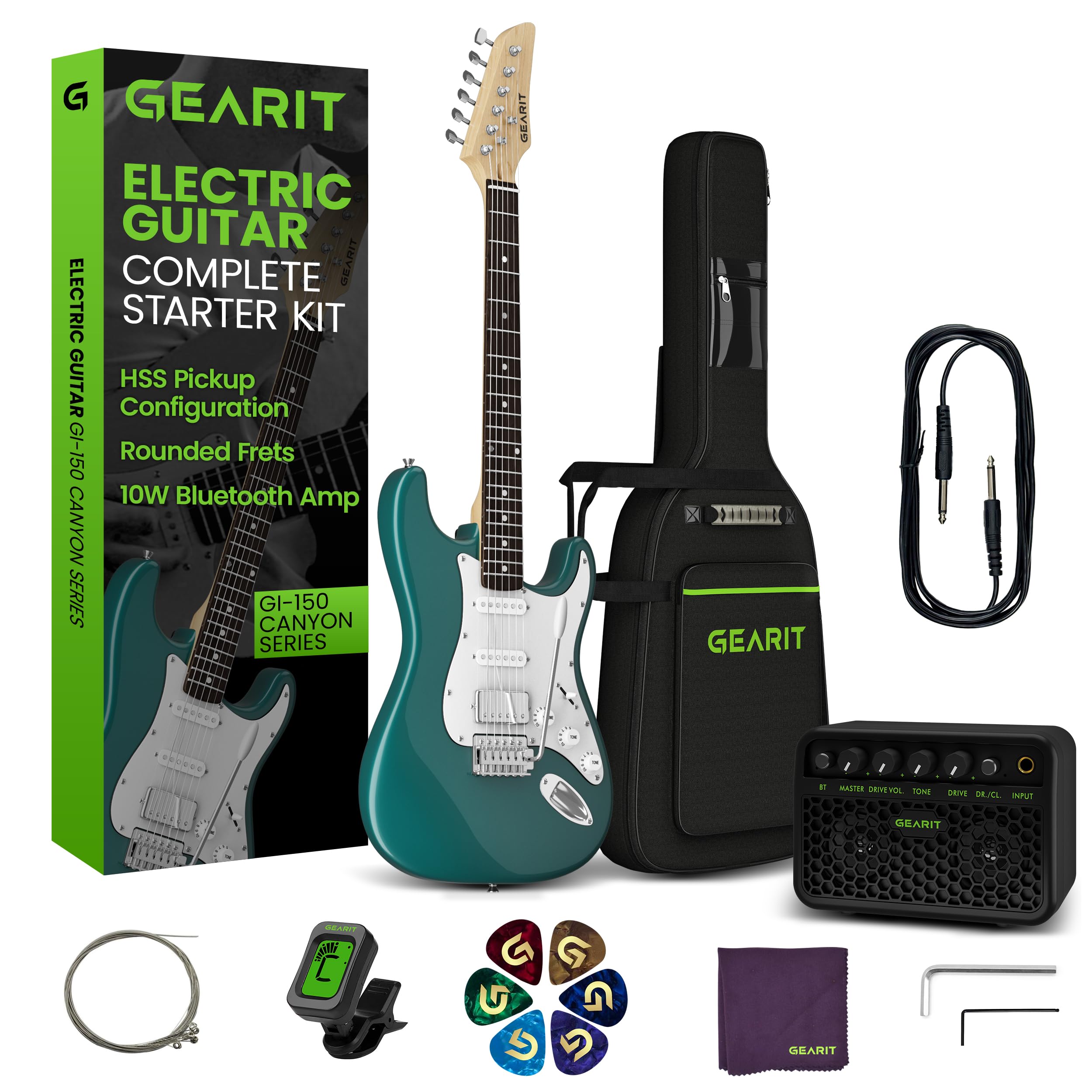 Kit Bundle de Guitarra Eléctrica de la Serie Canyon de 39