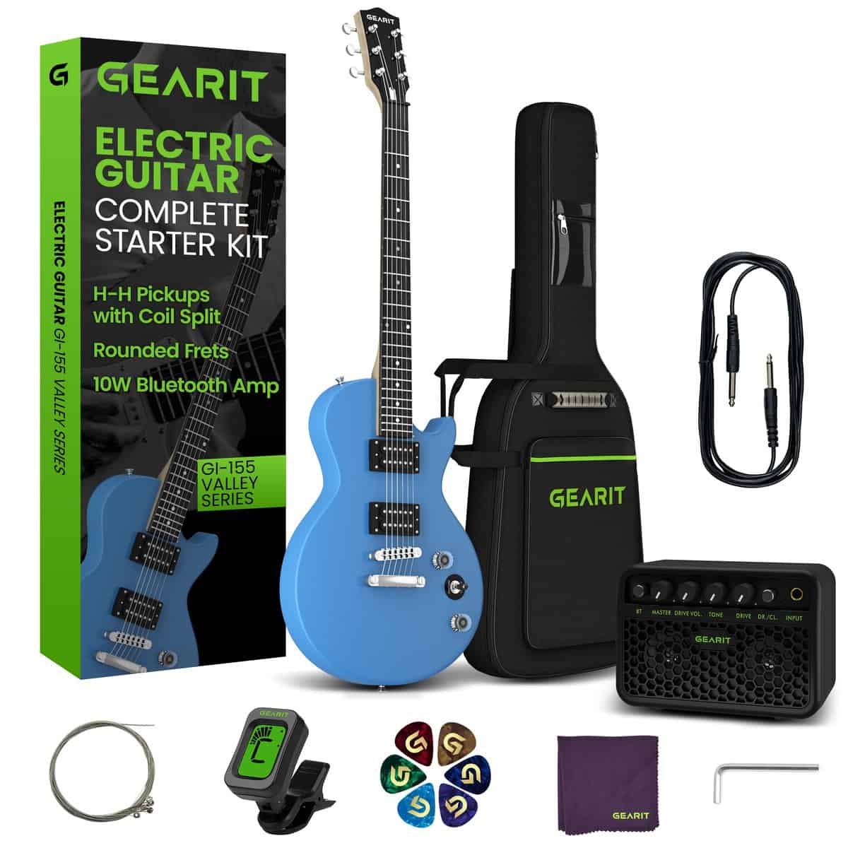 Conjunto de guitarra eléctrica GEARit GI-155 Valley Series,