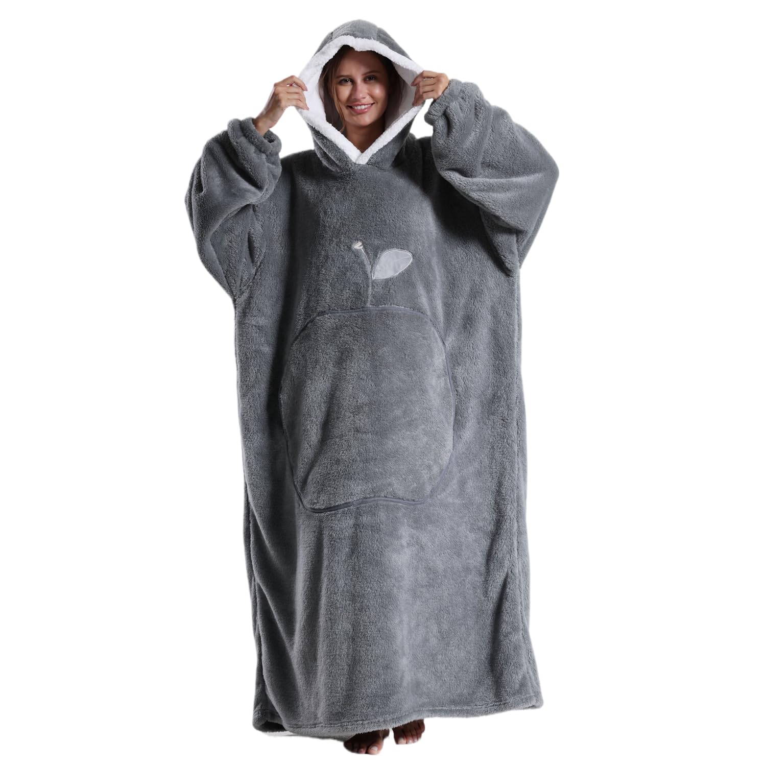 Msrlassn Sábana con Capucha para Adultos Manta Grande Sobre - Imagen 6