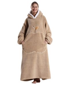 Manta con Capucha Msrlassn para Mujer - Manta Suave con