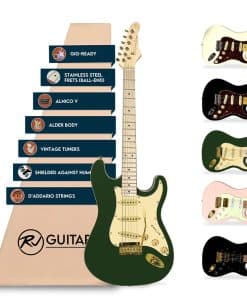 Guitarra Eléctrica RJ Guitars Gigline -Oliva Antigua+Diapasó