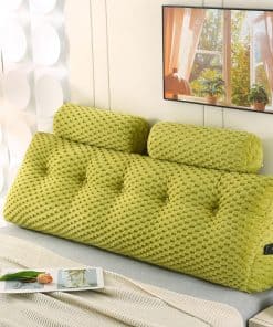 Almohada de cabecera Ziihome Wedge + 2 almohadas de rollo