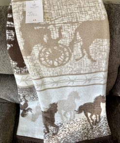 Manta Decorativa Roca Home Made in Portugal a Cuadros y