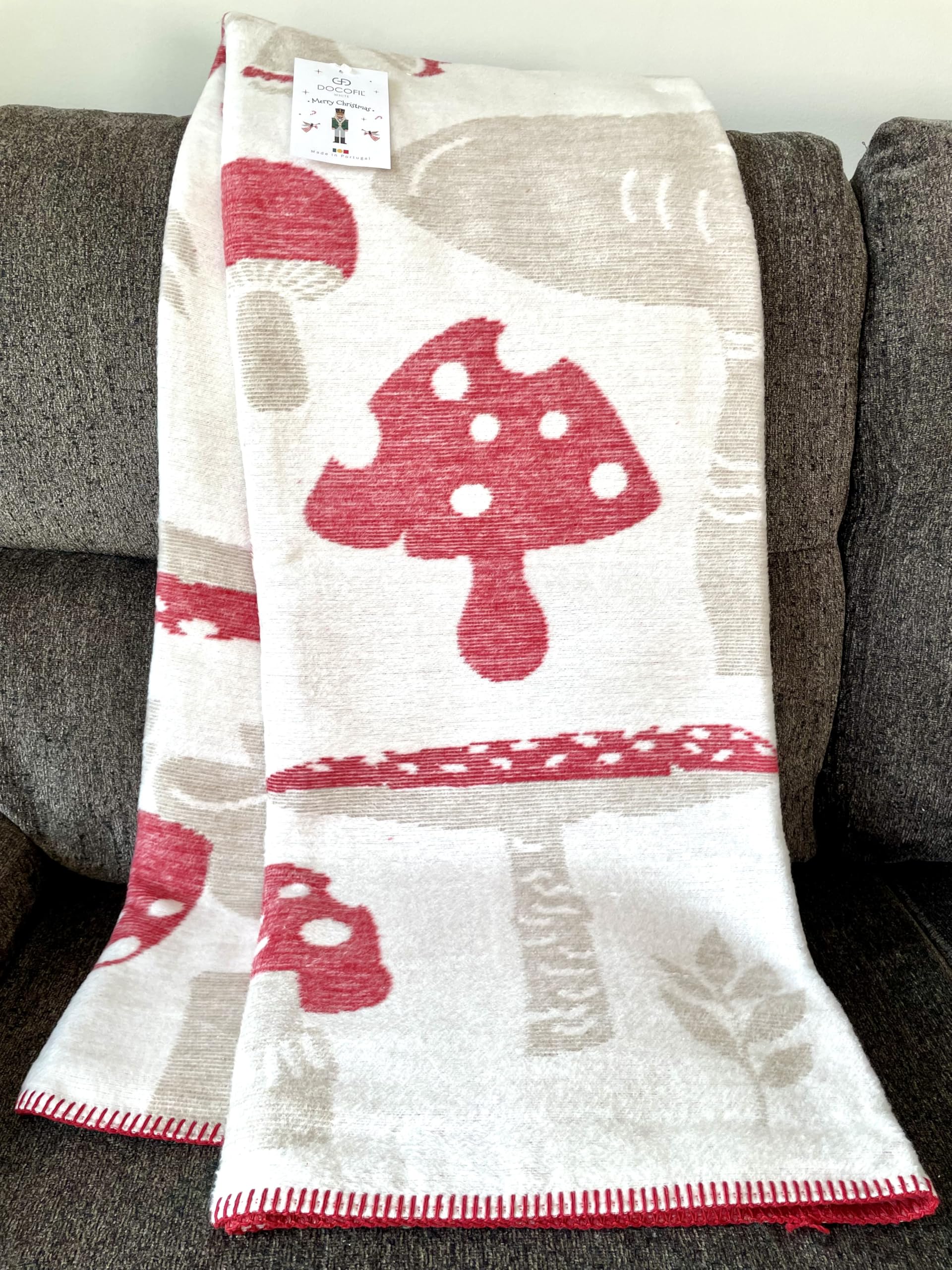 Manta Decorativa Roca Home Made in Portugal en Cuadros a