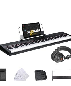 Teclado Portátil de 73 Teclas con Peso, Artesia, con Teclas