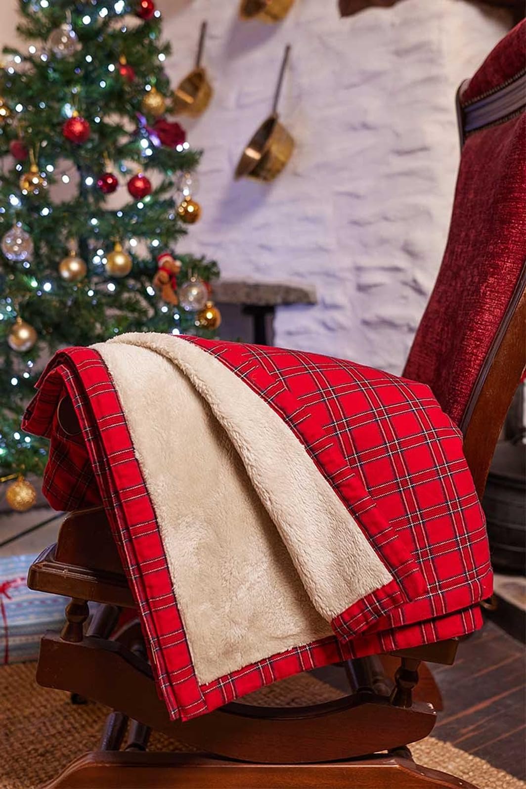 Manta de Franela de País Irlandés Lee Valley, Ireland 100% - Imagen 4