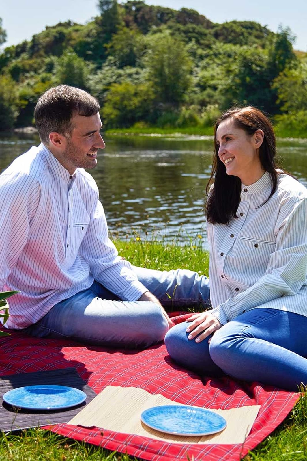 Manta de Franela de País Irlandés Lee Valley, Ireland 100% - Imagen 6