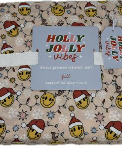 Juego de Sábanas de Invierno Navideño Holly Jolly Vibes