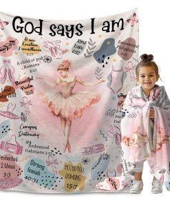 Manta de Versículos de la Biblia de Ballet, Manta Cristiana