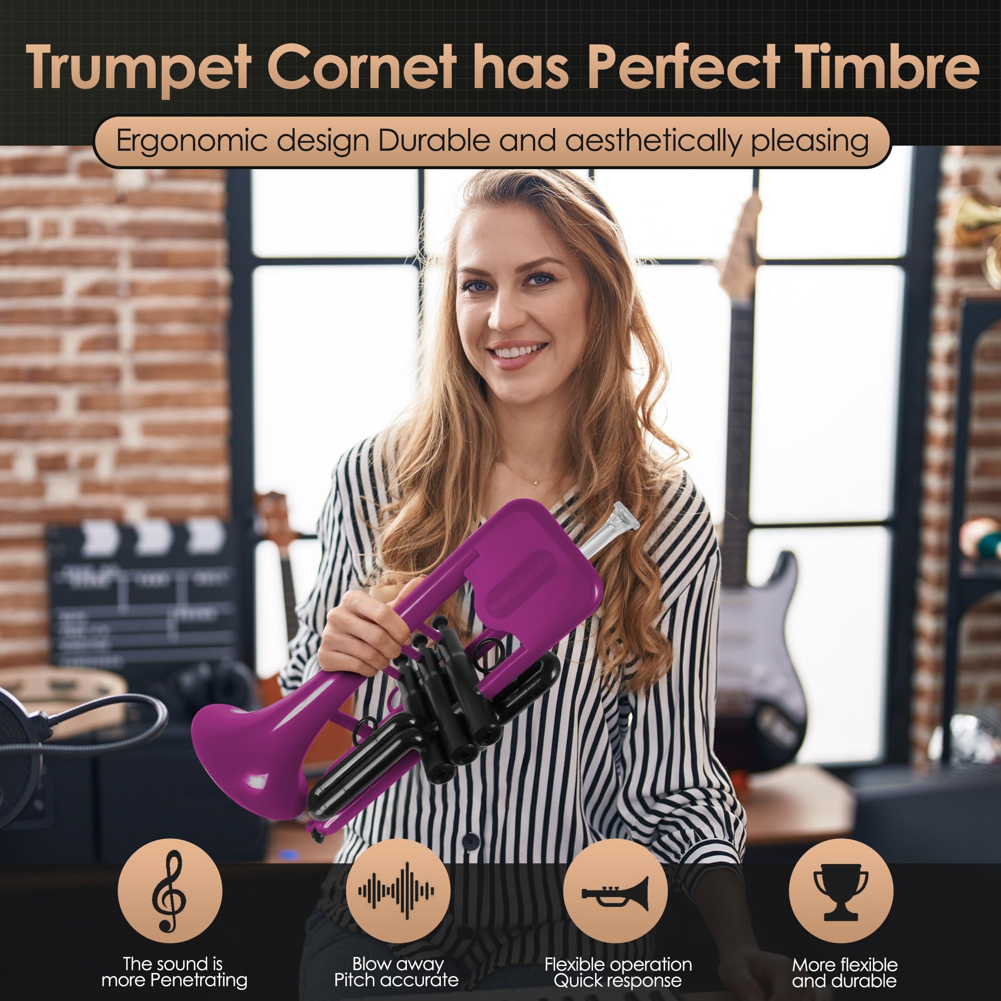 Trompeta Profesional PAMPET SEA LION de plástico estándar - Imagen 6