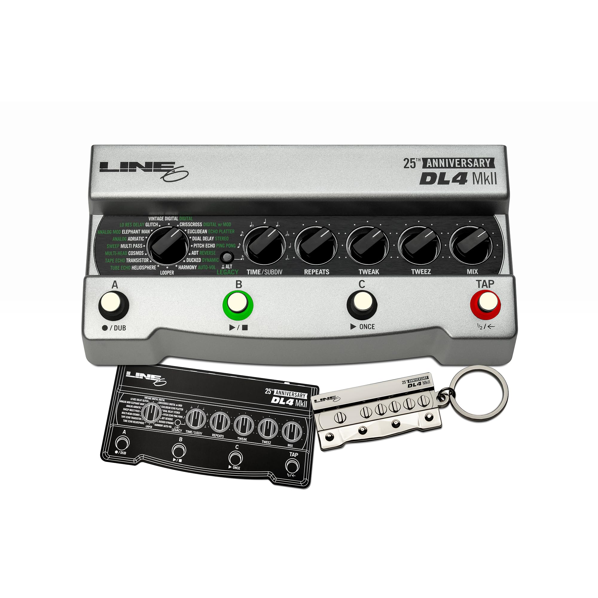 Line 6 DL4 MKII 25th Anniversary Edición Limitada, Plata