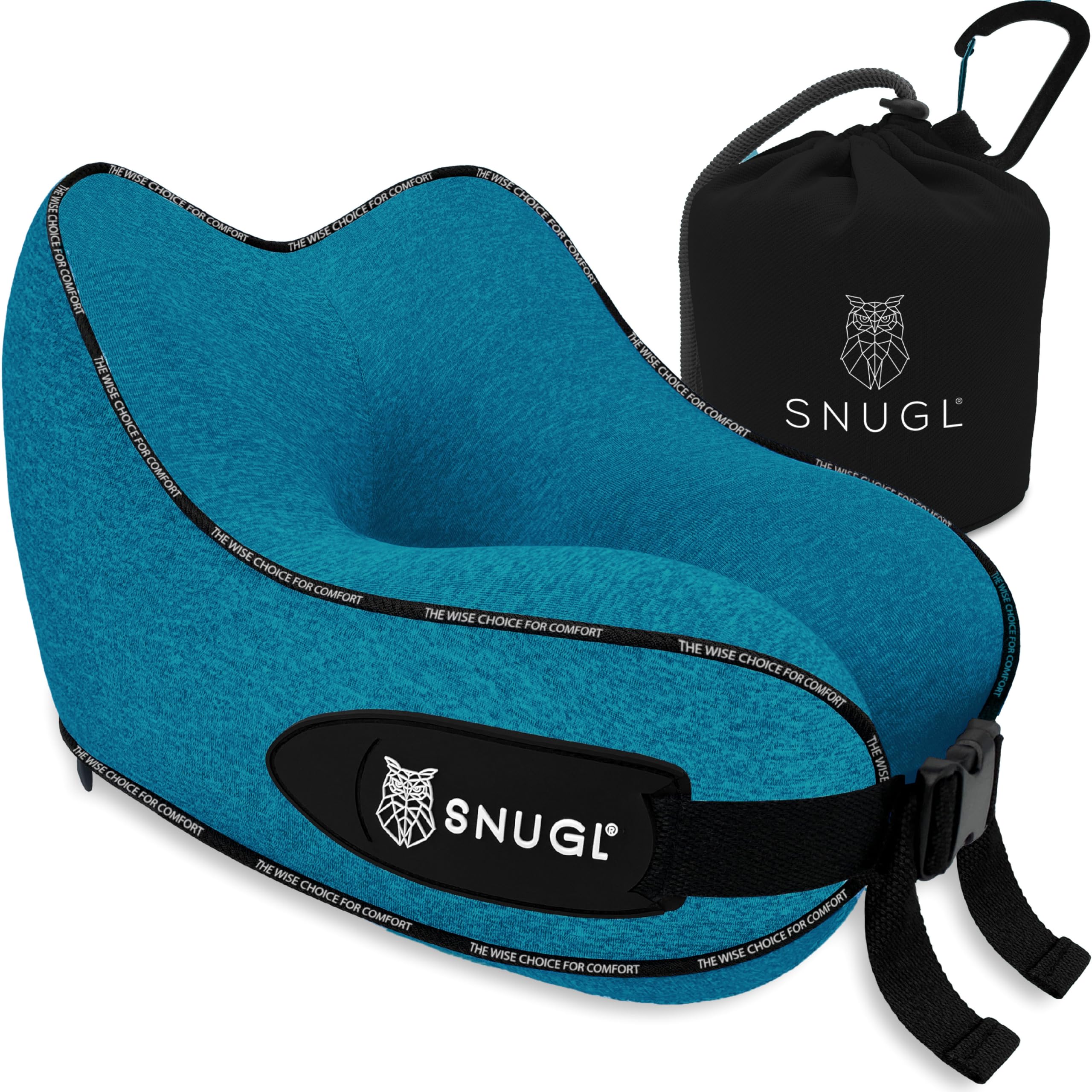 Almohada de Viaje SNUGL para Niños - Almohadas -Teal