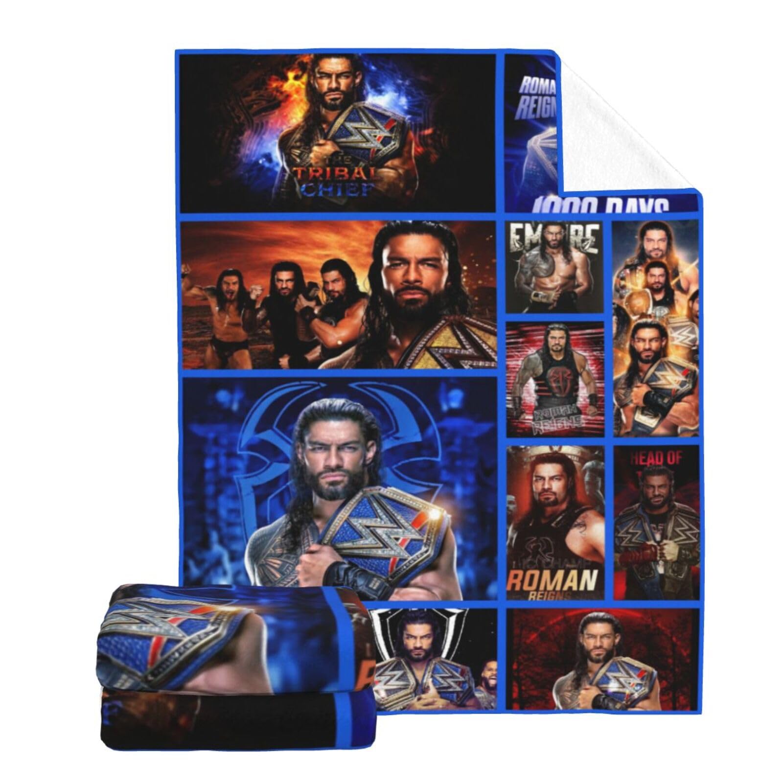 Manta de Franela Suave y Acogedora NINWANAG Ro'man Wrestler