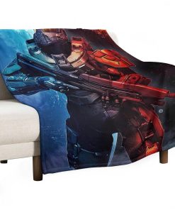 Cobertor de lana Master Chief ligero y cálido para sofá