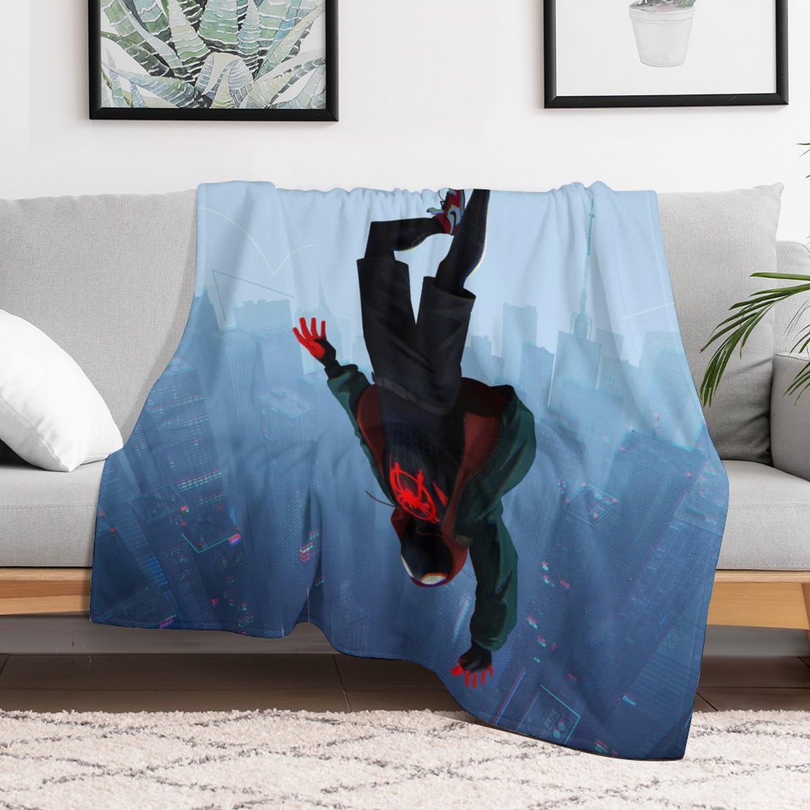 Manta de salto de Miles Morales ZUFGMEHR ligera, cálida y - Imagen 6