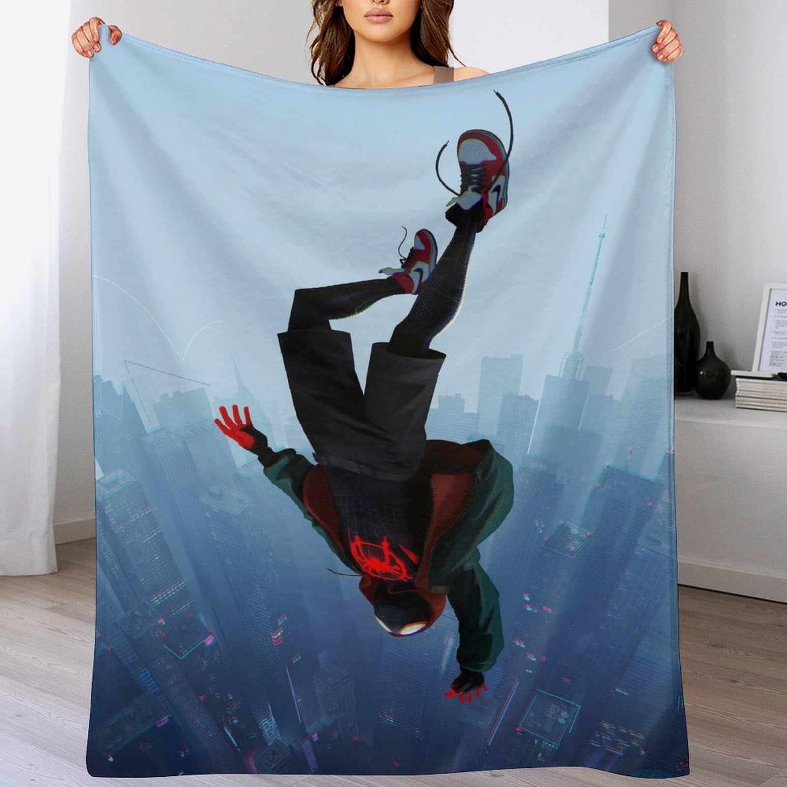 Manta de salto de Miles Morales ZUFGMEHR ligera, cálida y - Imagen 5