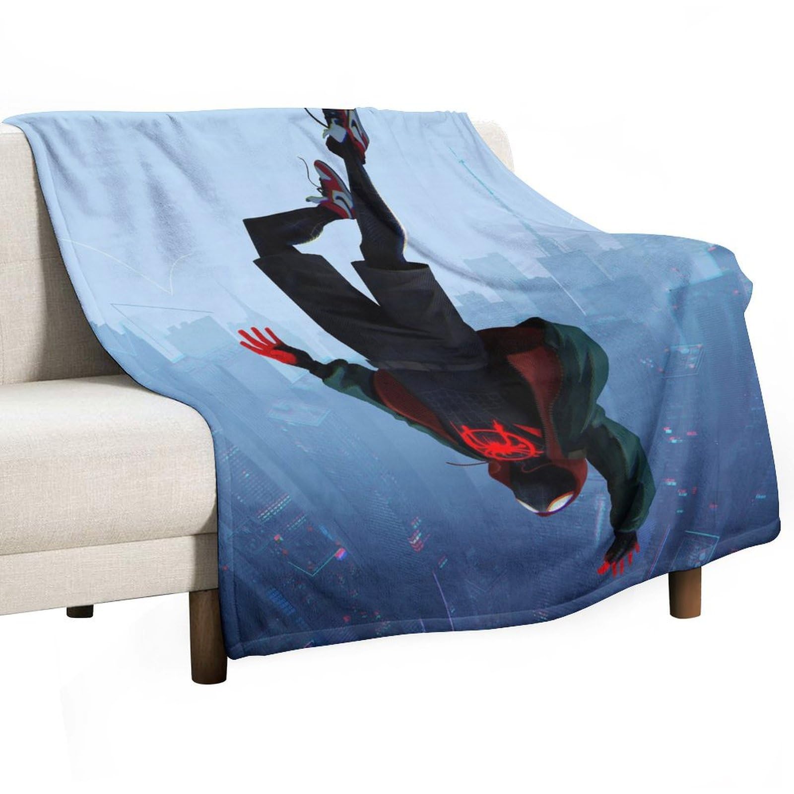 Manta con diseño de salto de Miles Morales, ligera y