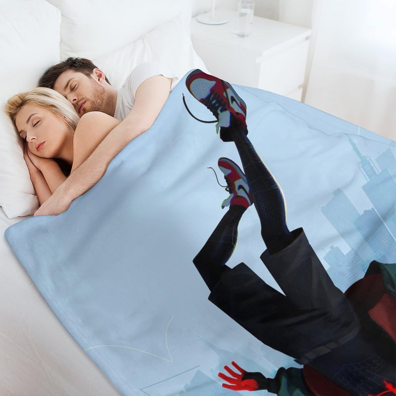 Manta con diseño de salto de Miles Morales, ligera y - Imagen 7