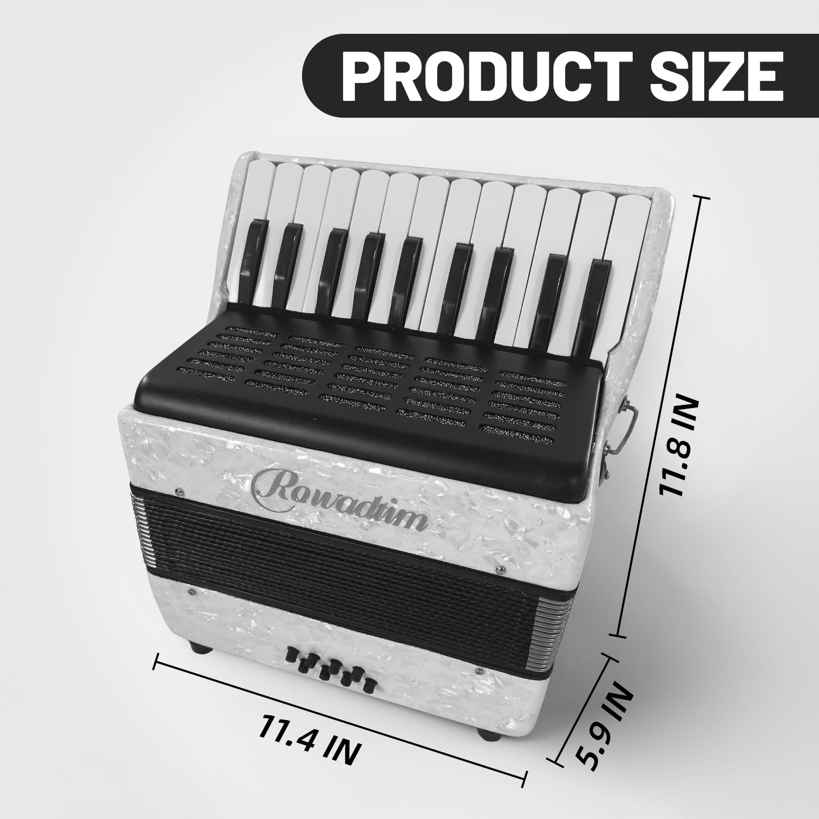 Acordeón - 22 Teclas 8 Bajos, Acordeón de Teclado - Imagen 6