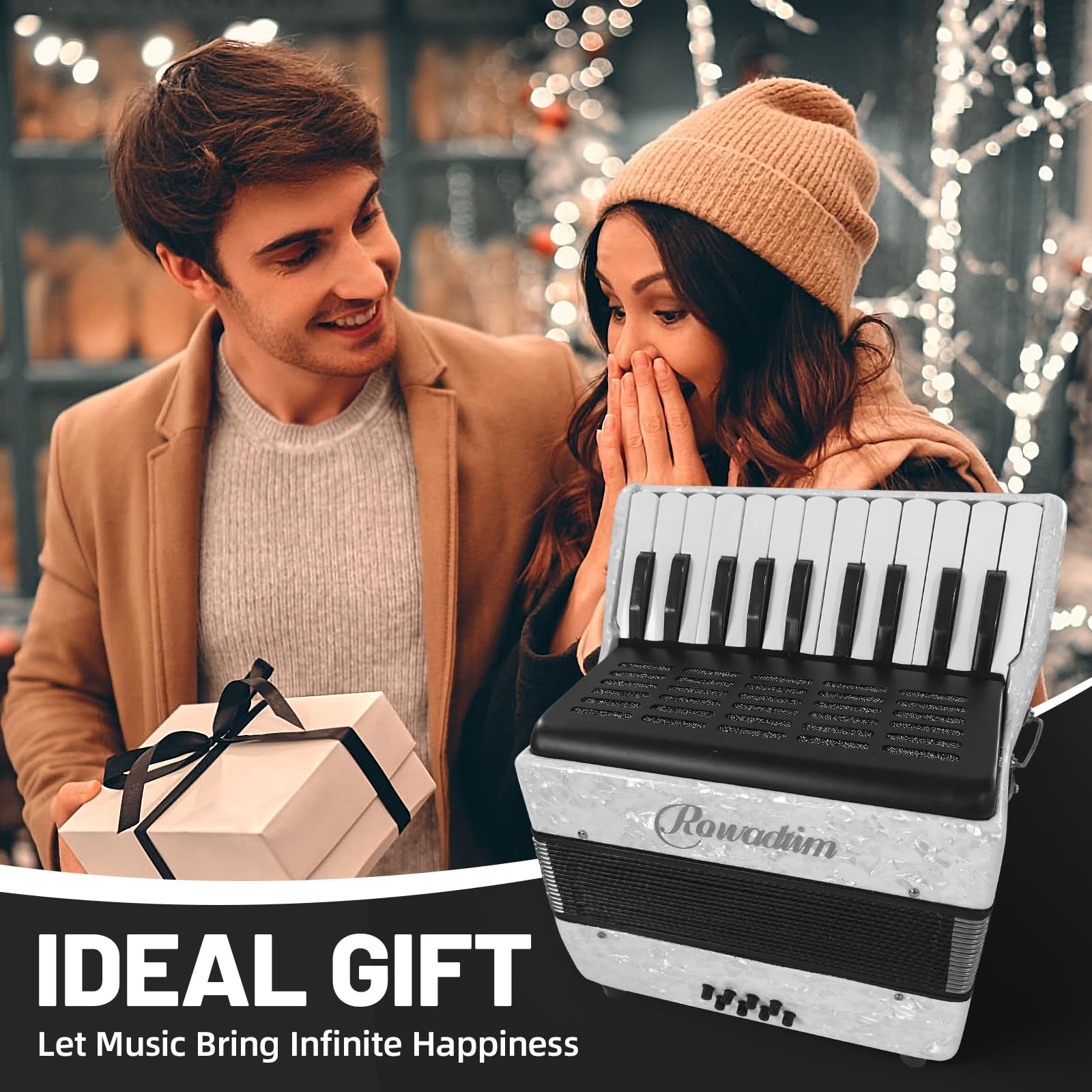 Acordeón - 22 Teclas 8 Bajos, Acordeón de Teclado - Imagen 7