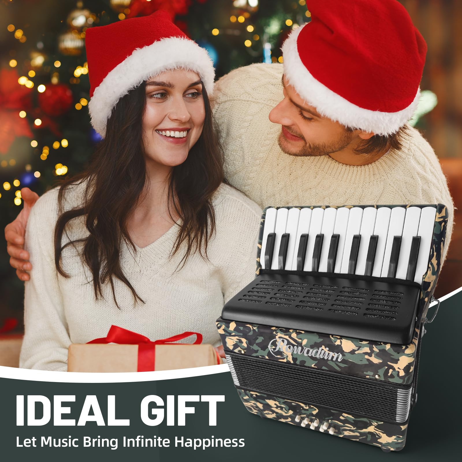 Acordeón - 22 Teclas 8 Bajos, Acordeón Profesional & - Imagen 7